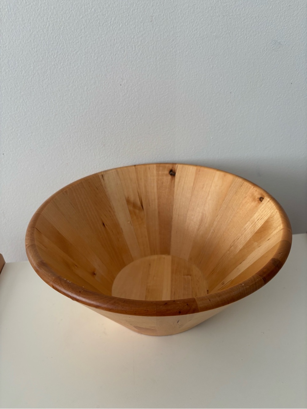 IKEA of Sweden Wooden Salad Bowl Fruit 11” Diameter 5.3” Tall